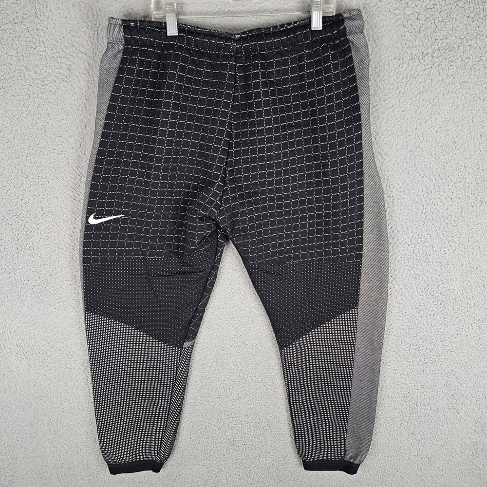 Nike Joggers Womens City Ready Fleece Large Tech Pack Grid CI9436-011 Sweatpants